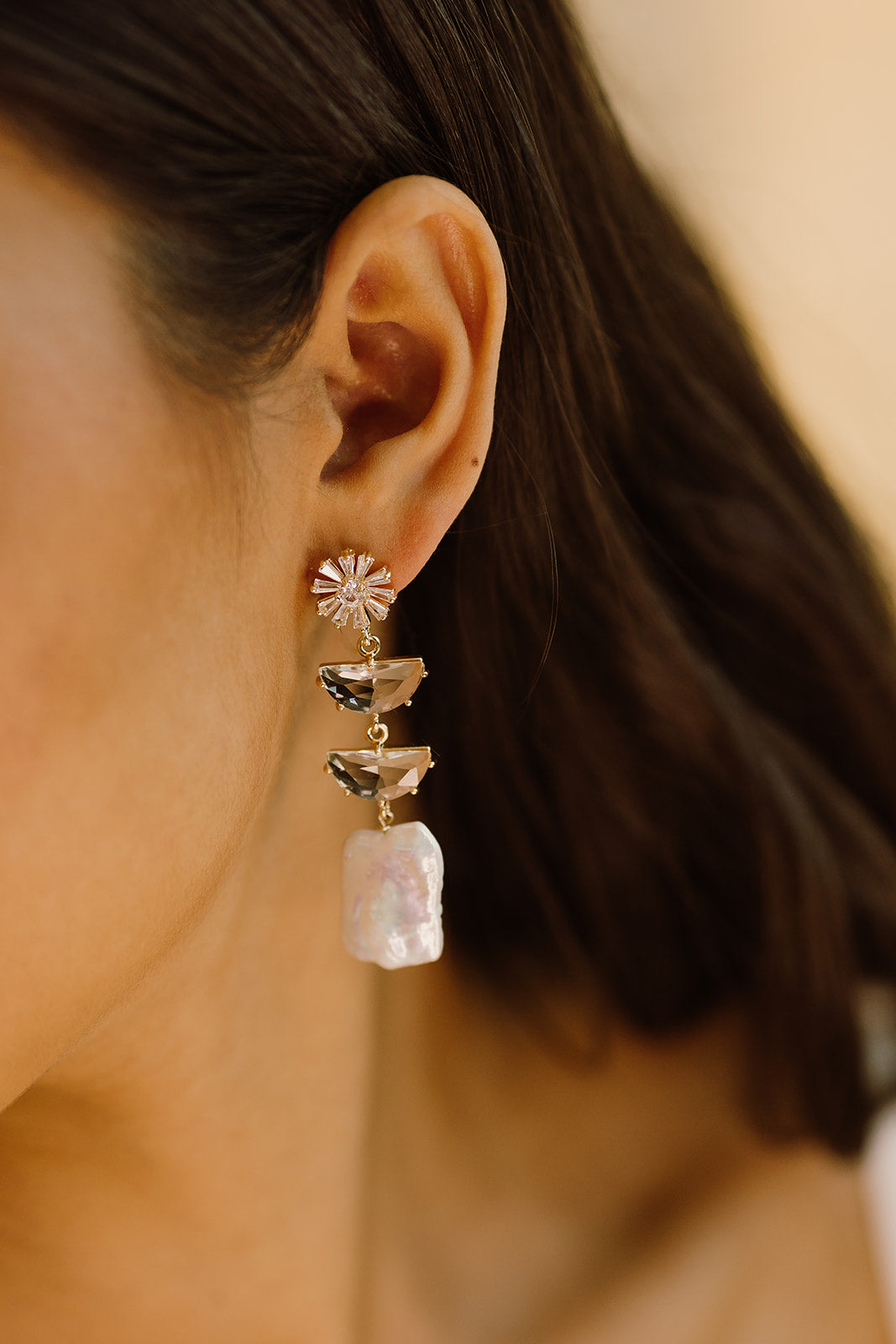 Paige Pearl Earrings - Wander + Lust Jewelry