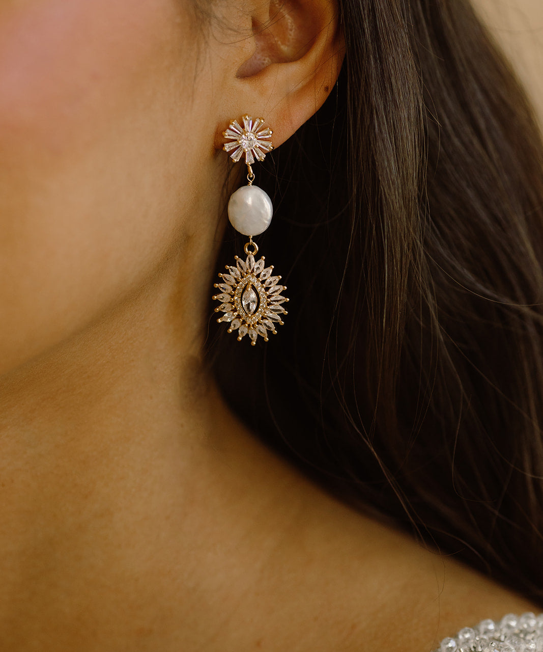 Greta Pearl Earrings - Wander + Lust Jewelry