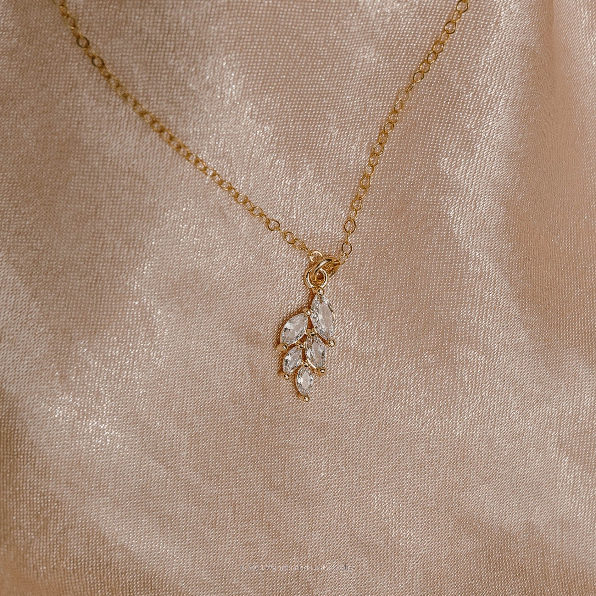 Kelly Leaf Necklace - Wander + Lust Jewelry