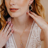 CELESTE Moonstone Y Necklace, Necklace, - Wander + Lust Jewelry