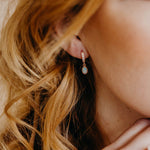 Edith Opal Huggies, Earrings, - Wander + Lust Jewelry