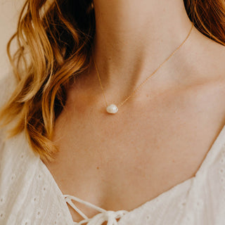 Kauai Ivory Pearl Necklace, Necklace, - Wander + Lust Jewelry