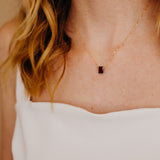 January Birthstone Necklace, Necklace, - Wander + Lust Jewelry