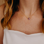 February Birthstone Necklace, Necklace, - Wander + Lust Jewelry