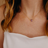 February Birthstone Necklace, Necklace, - Wander + Lust Jewelry