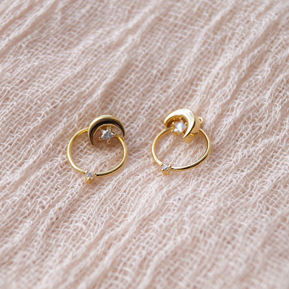 Moon Ear Jackets, Earrings, - Wander + Lust Jewelry