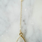 CELESTE Moonstone Y Necklace, Necklace, - Wander + Lust Jewelry