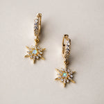 Opal Star Huggies, Earrings, - Wander + Lust Jewelry