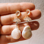 Clarissa Pearl Earrings - Wander + Lust Jewelry