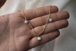Serafina Opal Necklace, Necklace, - Wander + Lust Jewelry