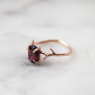 Garnet Ring, Ring, - Wander + Lust Jewelry