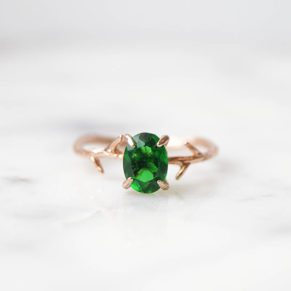 Emerald Green Ring, Ring, - Wander + Lust Jewelry