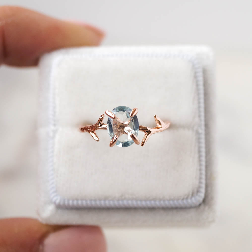 Aquamarine Ring, Ring, - Wander + Lust Jewelry