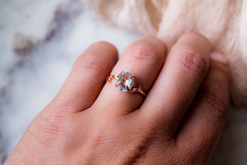 Aquamarine Ring, Ring, - Wander + Lust Jewelry