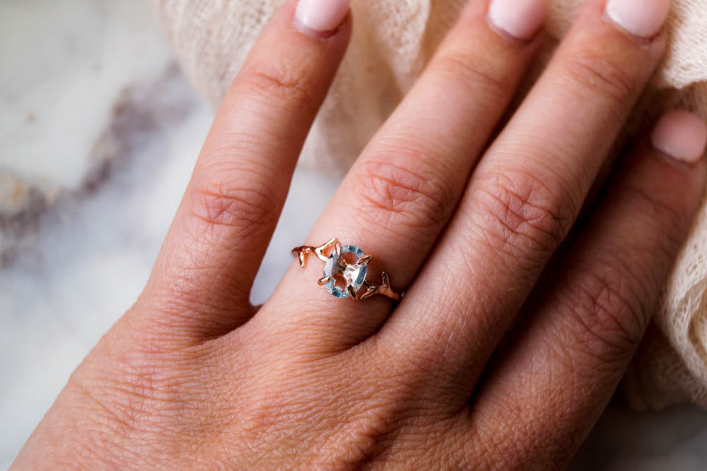 Aquamarine Ring, Ring, - Wander + Lust Jewelry