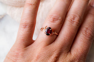 Garnet Ring, Ring, - Wander + Lust Jewelry