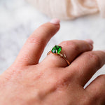 Emerald Green Ring, Ring, - Wander + Lust Jewelry