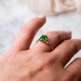 Emerald Green Ring, Ring, - Wander + Lust Jewelry