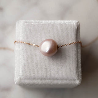 Kauai Pink Pearl Necklace, Necklace, - Wander + Lust Jewelry