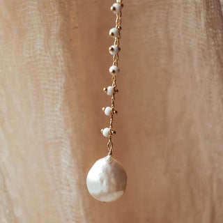 WINNIE Pearl Necklace, Necklace, - Wander + Lust Jewelry