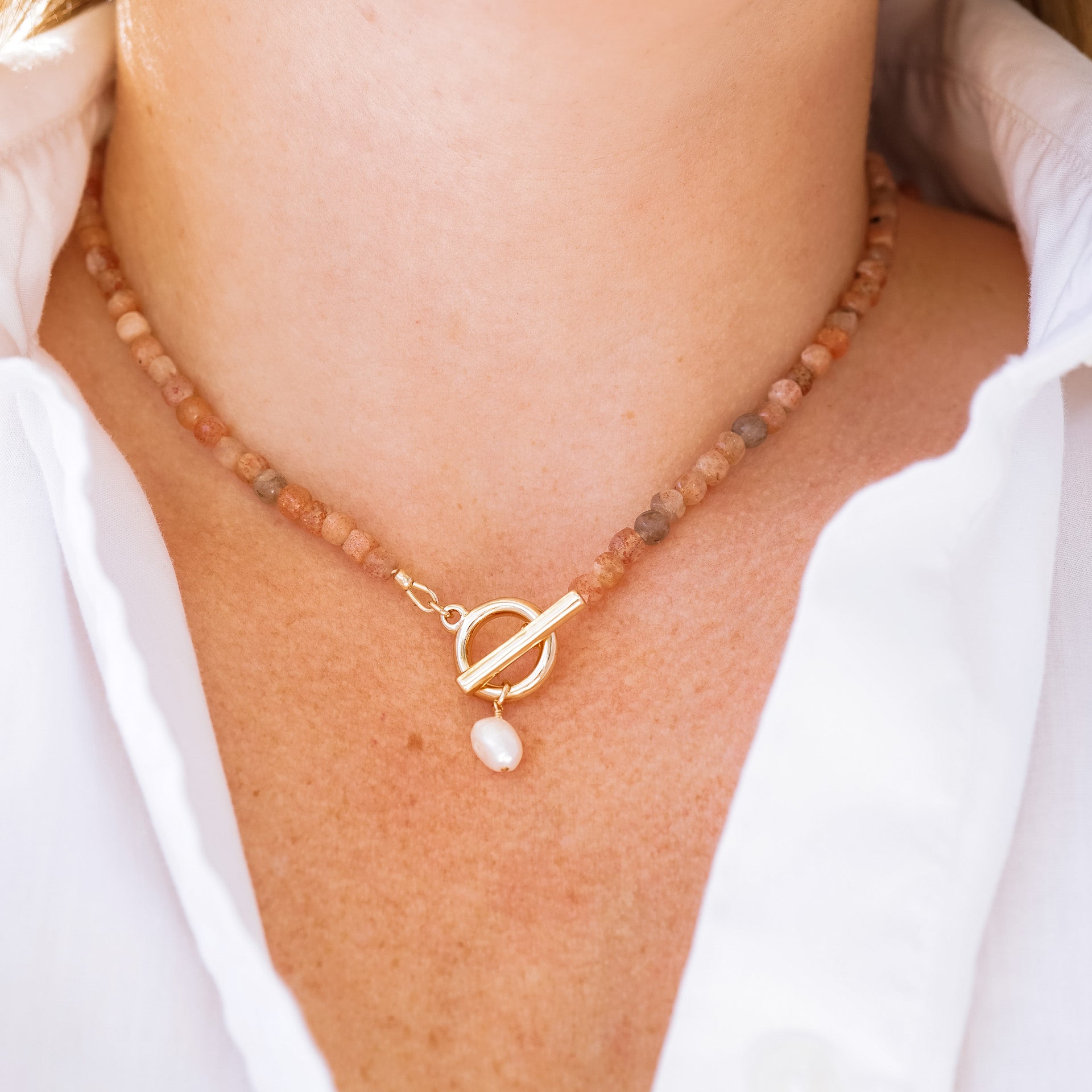 Malia Gemstone Necklace - Wander + Lust Jewelry