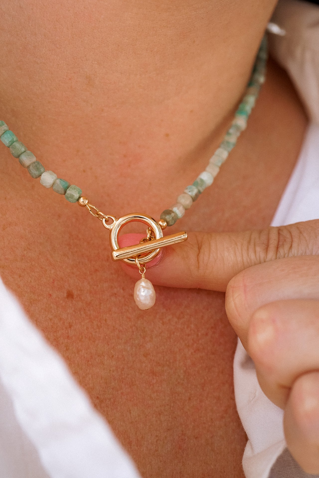 Malia Gemstone Necklace - Wander + Lust Jewelry
