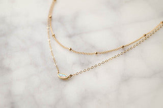 Tessa Layered Necklace, Layered Necklace, - Wander + Lust Jewelry