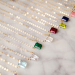 April Birthstone Necklace, Necklace, - Wander + Lust Jewelry