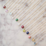 January Birthstone Necklace, Necklace, - Wander + Lust Jewelry