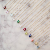 January Birthstone Necklace, Necklace, - Wander + Lust Jewelry