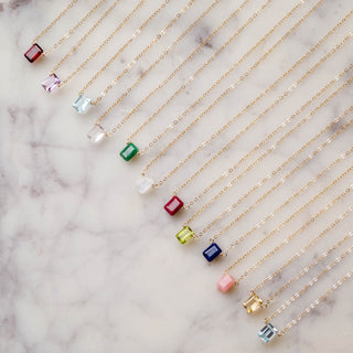 September Birthstone Necklace, Necklace, - Wander + Lust Jewelry