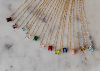 July Birthstone Necklace, Necklace, - Wander + Lust Jewelry