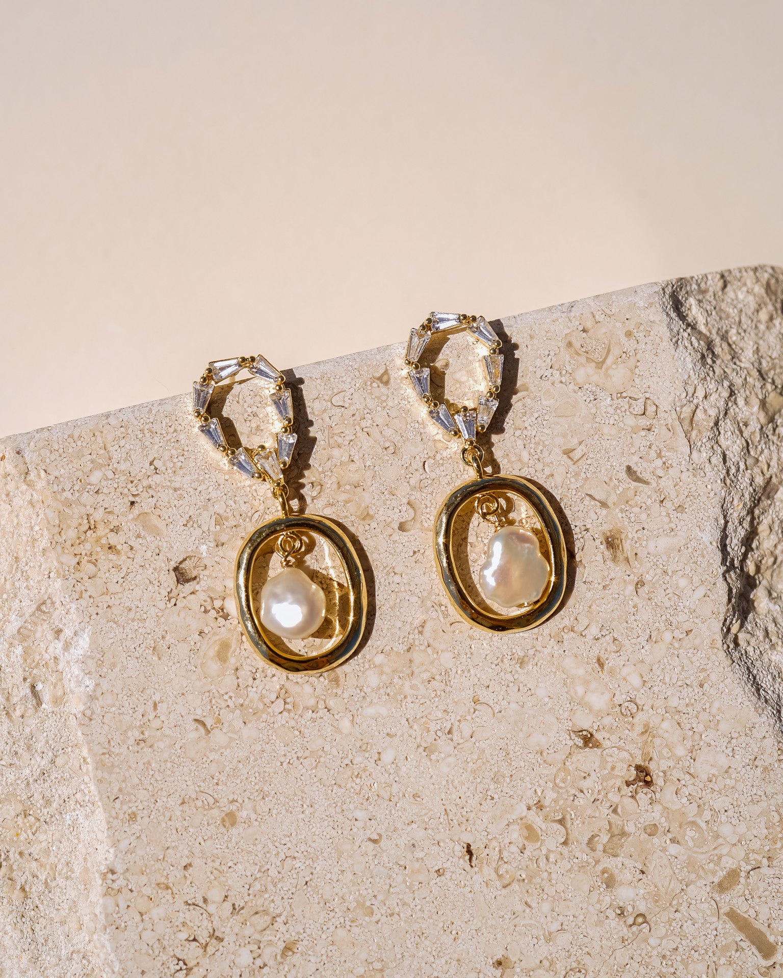 Cassie Pearl Drop Earrings - Wander + Lust Jewelry