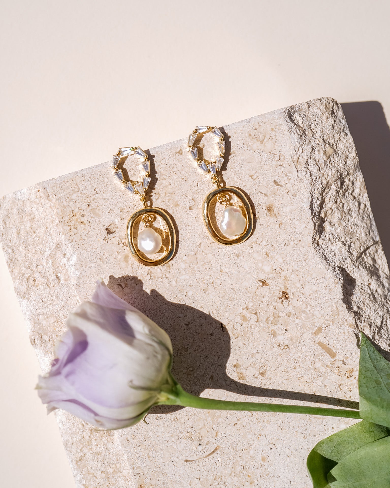Cassie Pearl Drop Earrings - Wander + Lust Jewelry