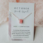 October Birthstone Necklace, Necklace, - Wander + Lust Jewelry