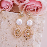 Greta Pearl Earrings - Wander + Lust Jewelry