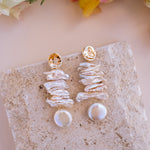 Kiara Pearl Earrings - Wander + Lust Jewelry