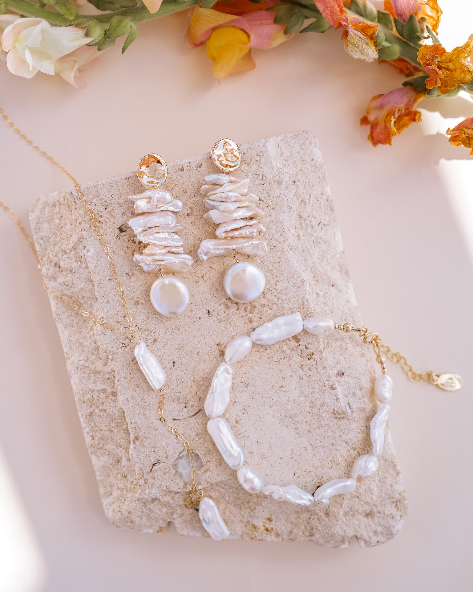 Kiara Pearl Earrings - Wander + Lust Jewelry