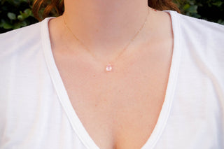 Rose Quartz Healing Jewel Necklace, Necklace, - Wander + Lust Jewelry