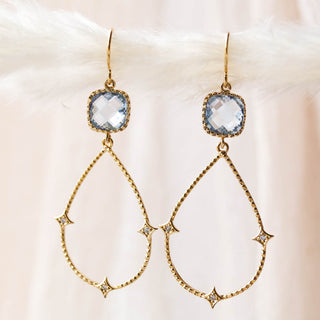 ISLA Blue Drop Earrings, Earrings, - Wander + Lust Jewelry