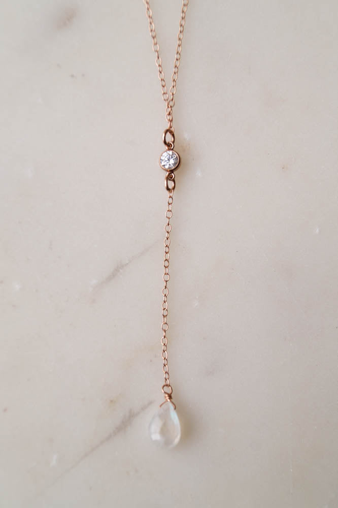 SKYE Moonstone Necklace, Necklace, - Wander + Lust Jewelry