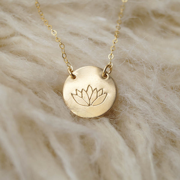 Sterling Silver Lotus necklace – Karma Collective