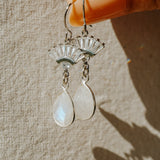 Aria Moonstone Earrings - Wander + Lust Jewelry