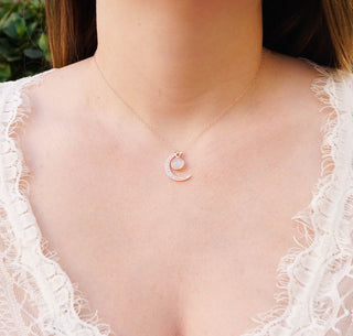 Two Moons Necklace, Necklace, - Wander + Lust Jewelry