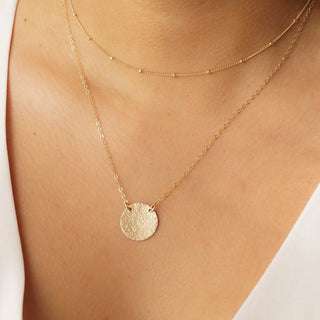 Stella Disc Necklace, Necklace, - Wander + Lust Jewelry