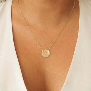 Stella Disc Necklace, Necklace, - Wander + Lust Jewelry