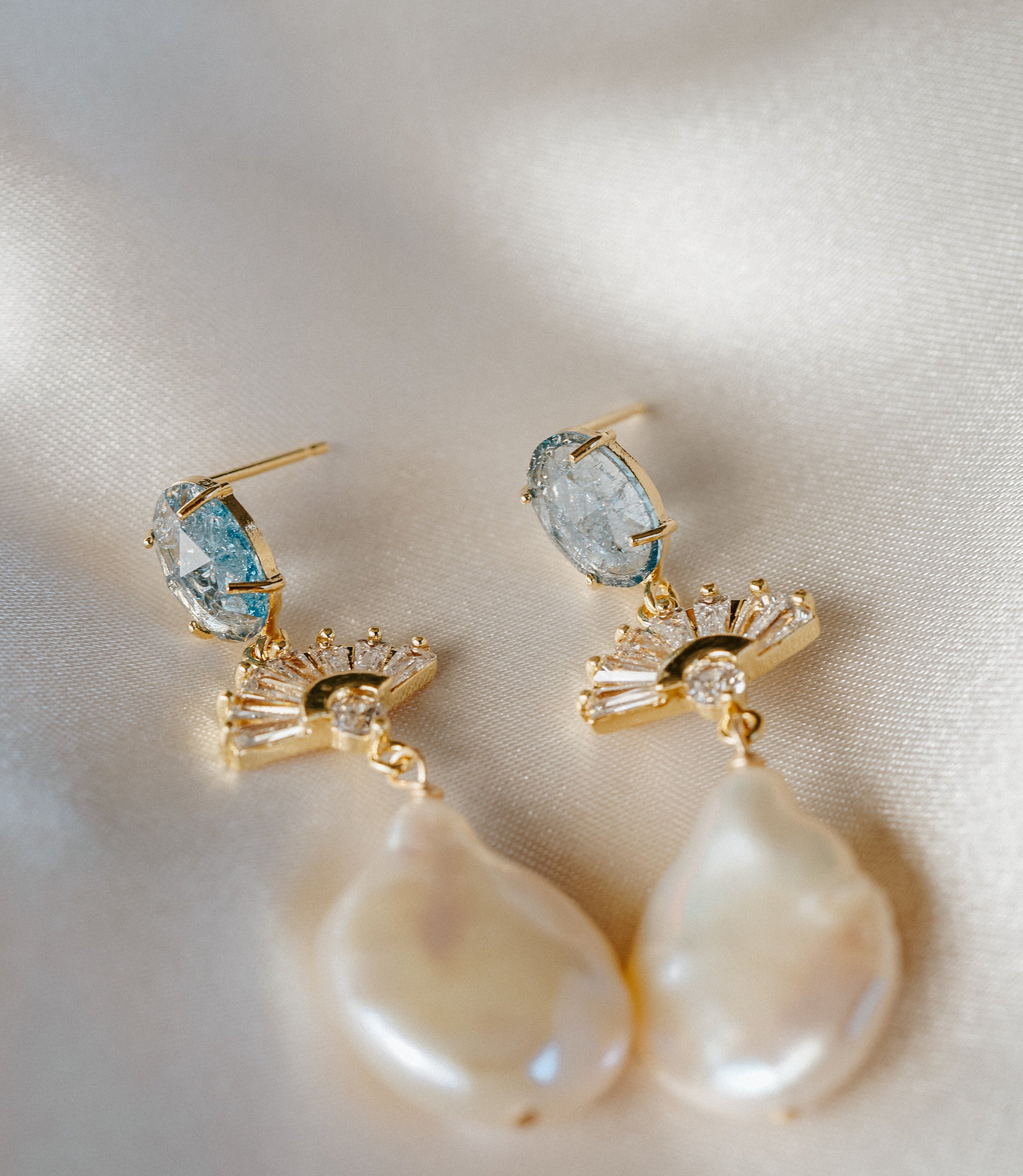 Something Blue Earrings - Wander + Lust Jewelry