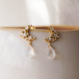 Selene Moon Earrings, Earrings, - Wander + Lust Jewelry