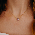 February Birthstone Necklace, Necklace, - Wander + Lust Jewelry