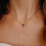 February Birthstone Necklace, Necklace, - Wander + Lust Jewelry
